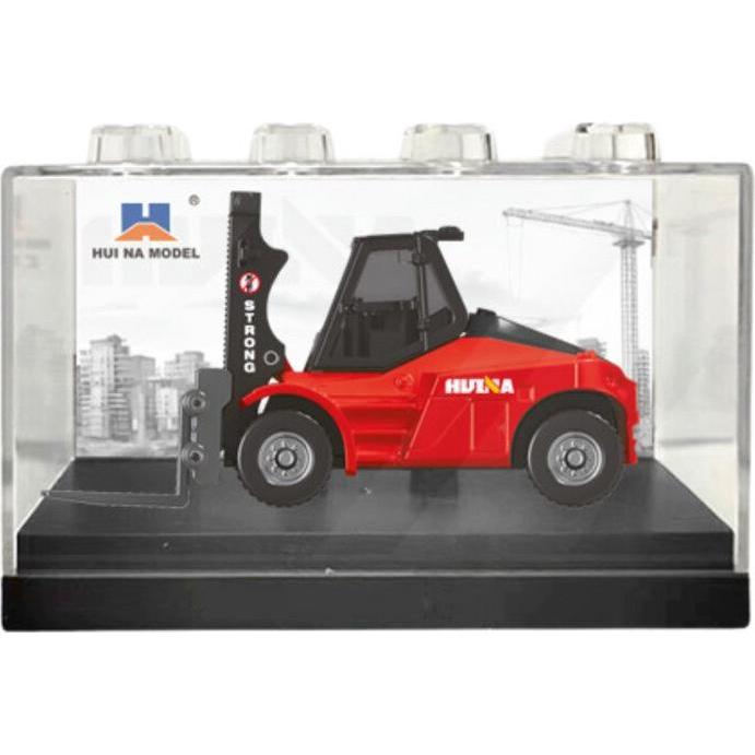 Huina Wózek Widłowy Metalowy Model Kolekcjonerski Czerwony 1:80