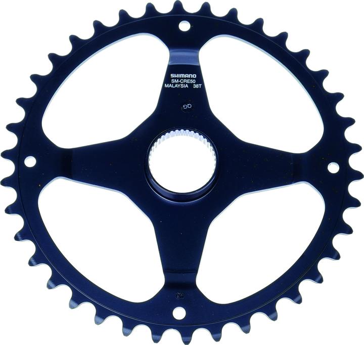 Produktbild Shimano Kettenblatt STEPS SM-CRE50 38 Zä 46.5 mm Kettenlinie mit Hosenschutz (38)