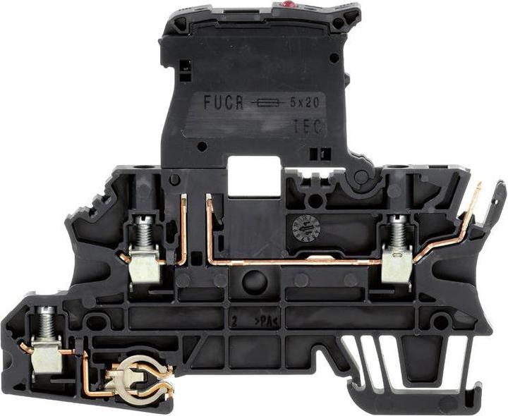 Actual product image Weidmüller Terminal block 0.5-4qmm 1level 3kl sw 6.3A 1162860000