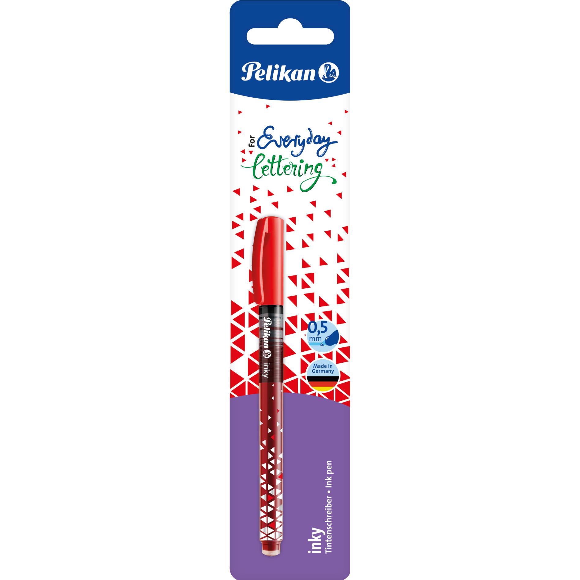 Thumbnail - Pelikan, Schreibstifte, Tintenschreiber Inky 273 rot, Blisterverpackung sichtbarer Tintenstand, Strichstärke: 0,5 mm (Ro...