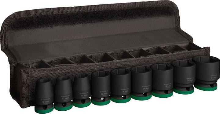 Produktbild Bosch Professional Zubehör Steckschlüsseleinsatz-Set (19 mm, 24 mm, 22 mm, 10 mm, 21 mm, 27 mm, 17 mm, 11 mm, 13 mm)