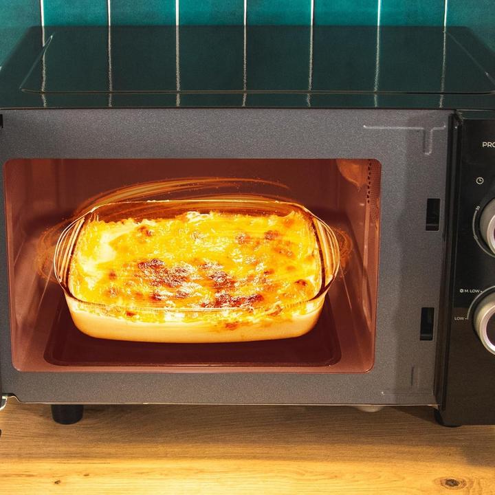 Produktbild Cecotec Flachbett-Mikrowelle mit Keramik-Innenraum, Auftaumodus, 3D-Wellen-Technologie und Timer (20 l)