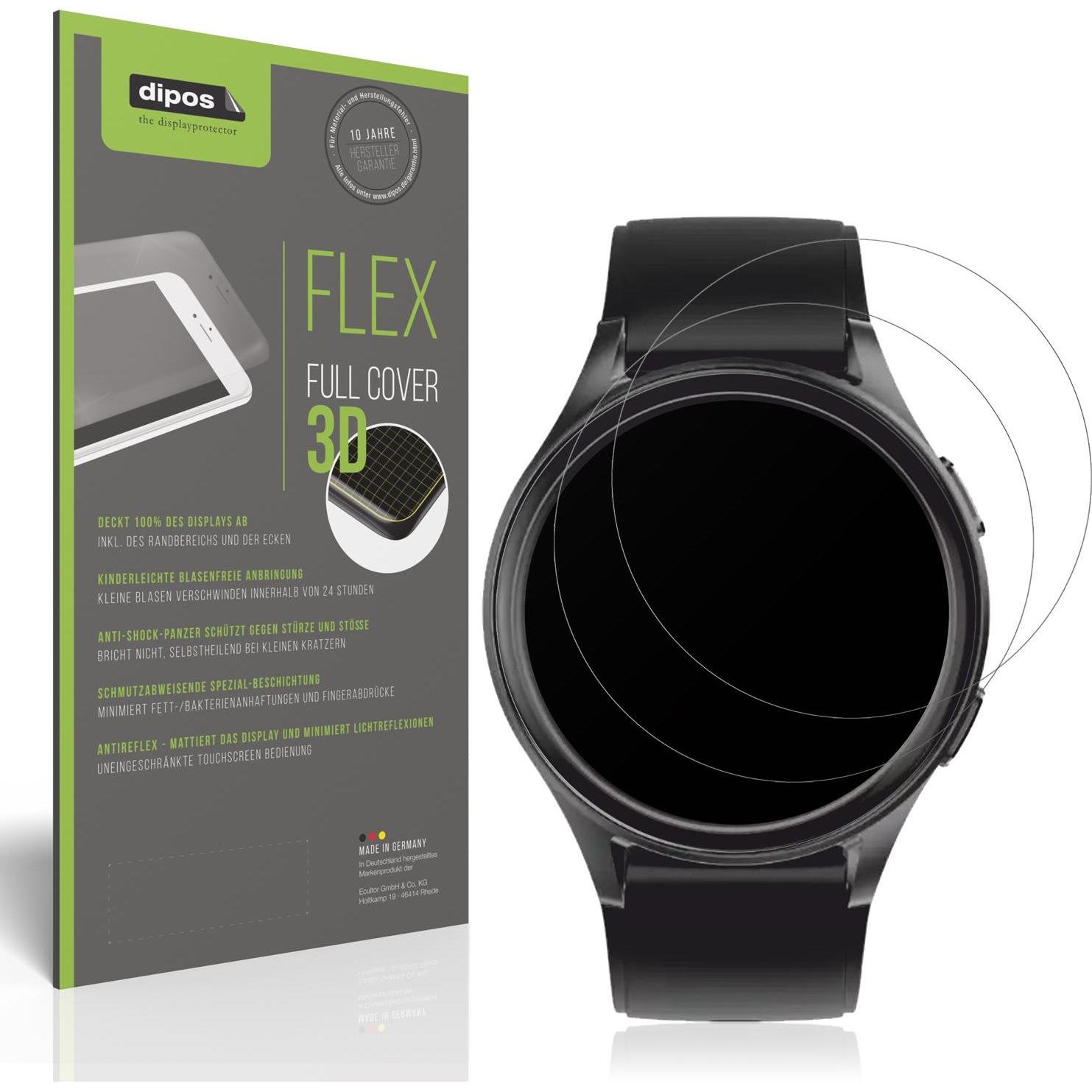 Dipos Full Cover Schutzfolie Matt, Smartwatch Schutzfolie, Transparent
