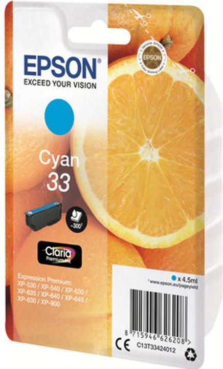 Actual product image Epson 33 Claria Premium (C)
