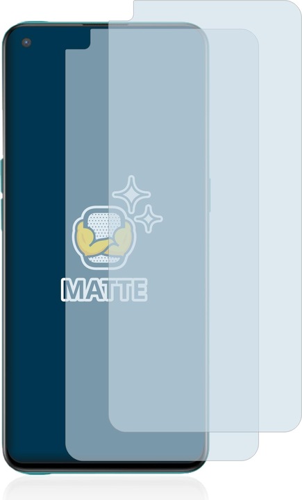 Actual product image BROTECT Anti-glare screen protector matt (2 Piece, OnePlus North CE 5G)