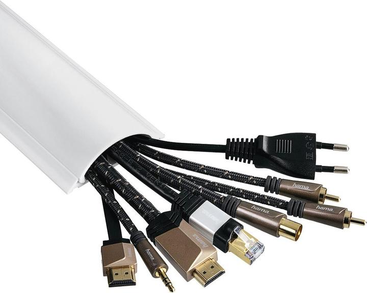 Actual product image Hama PVC cable duct, half round (Duct, 100 cm)