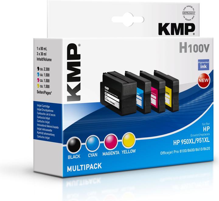 Produktbild KMP H100V Multipack (BK, C, M, Y)