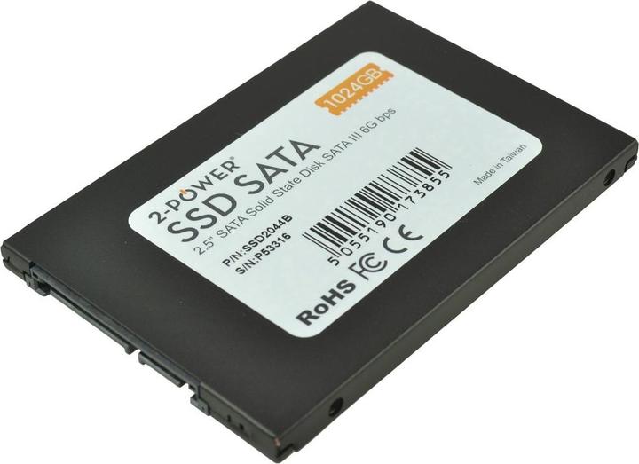 Image du produit 2-Power 1TB SSD 2.5 SATA 6Gbps 7mm (1000 Go, 2.5")