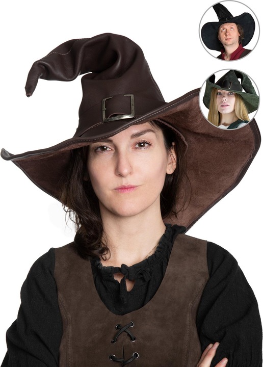 Produktbild Metamorph Hexenhut aus Leder - Wicca