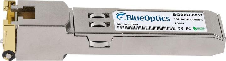 Immagine prodotto BlueOptics Ricetrasmettitore SFP MGBIC-GTX BO08C38S1 compatibile di Extreme Networks, rame RJ45