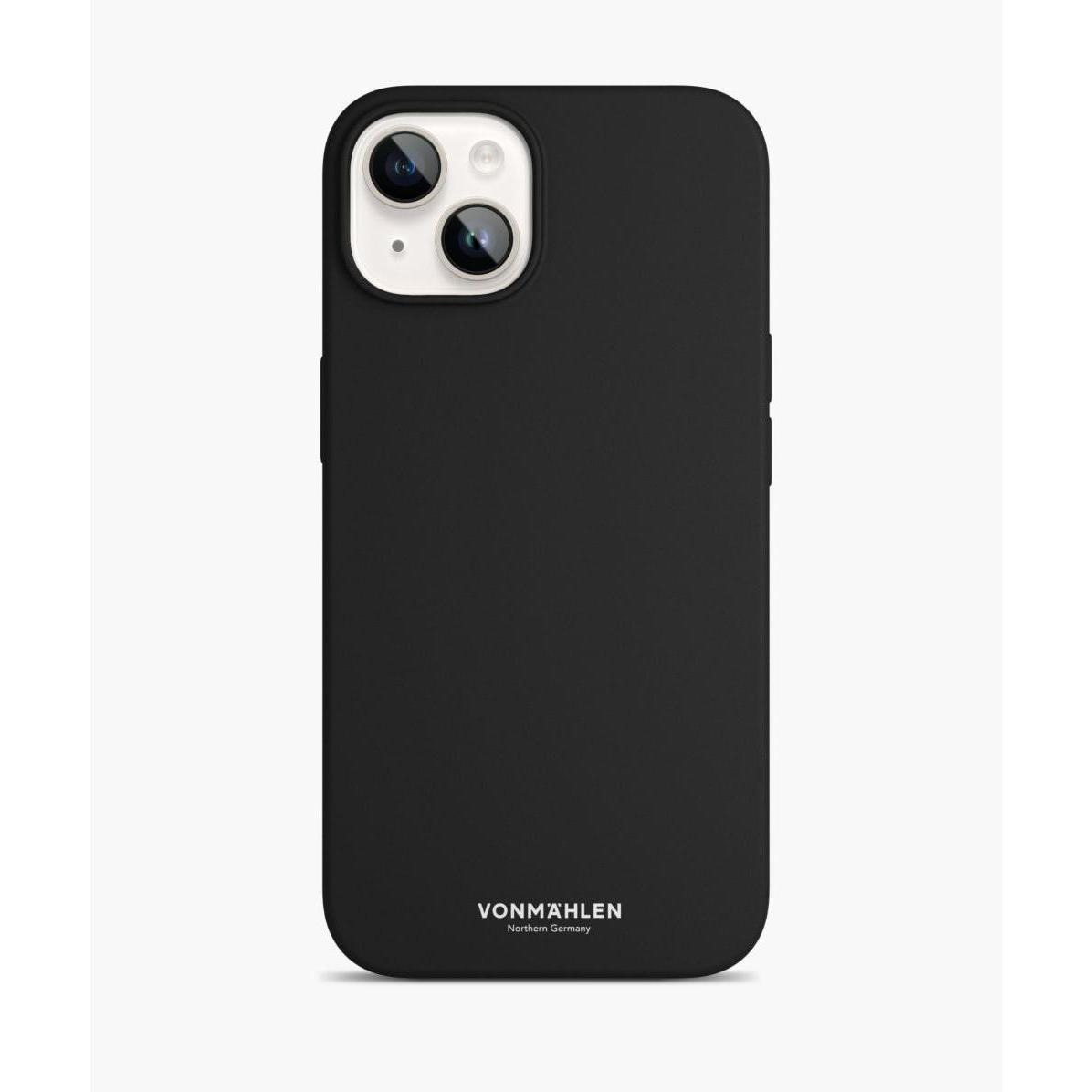 Vonmählen Eco Silicone Case iPhone 14 schwarz (Apple iPhone 14), Smartphone Hülle, Schwarz