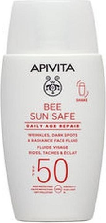Actual product image Apivita Bee Sun Safe Reparacin Antiedad Diaria SPF50 (Suntan cream, SPF 50, 50 ml)