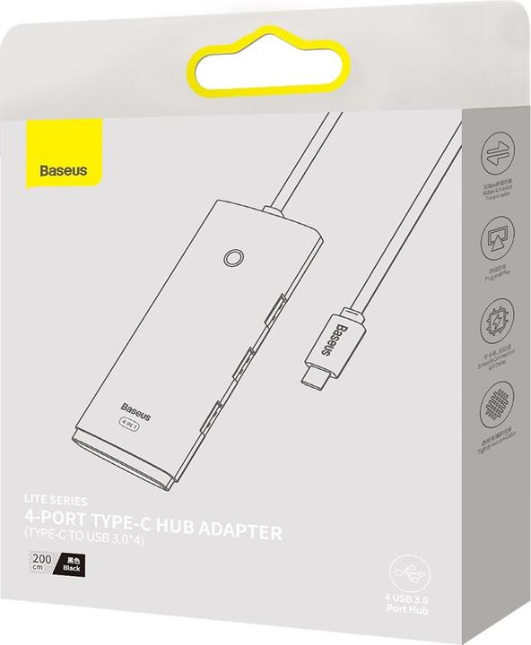 Actual product image Baseus Lite Series (USB-C, 4 Ports)
