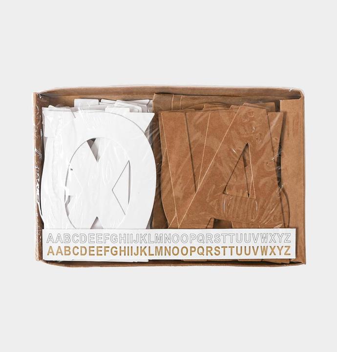 Actual product image I Am Creative Cardboard letters