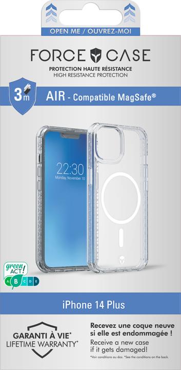 Actual product image Force Air MagSafe Clear iPhone 14 Max (Apple iPhone 14 Plus)