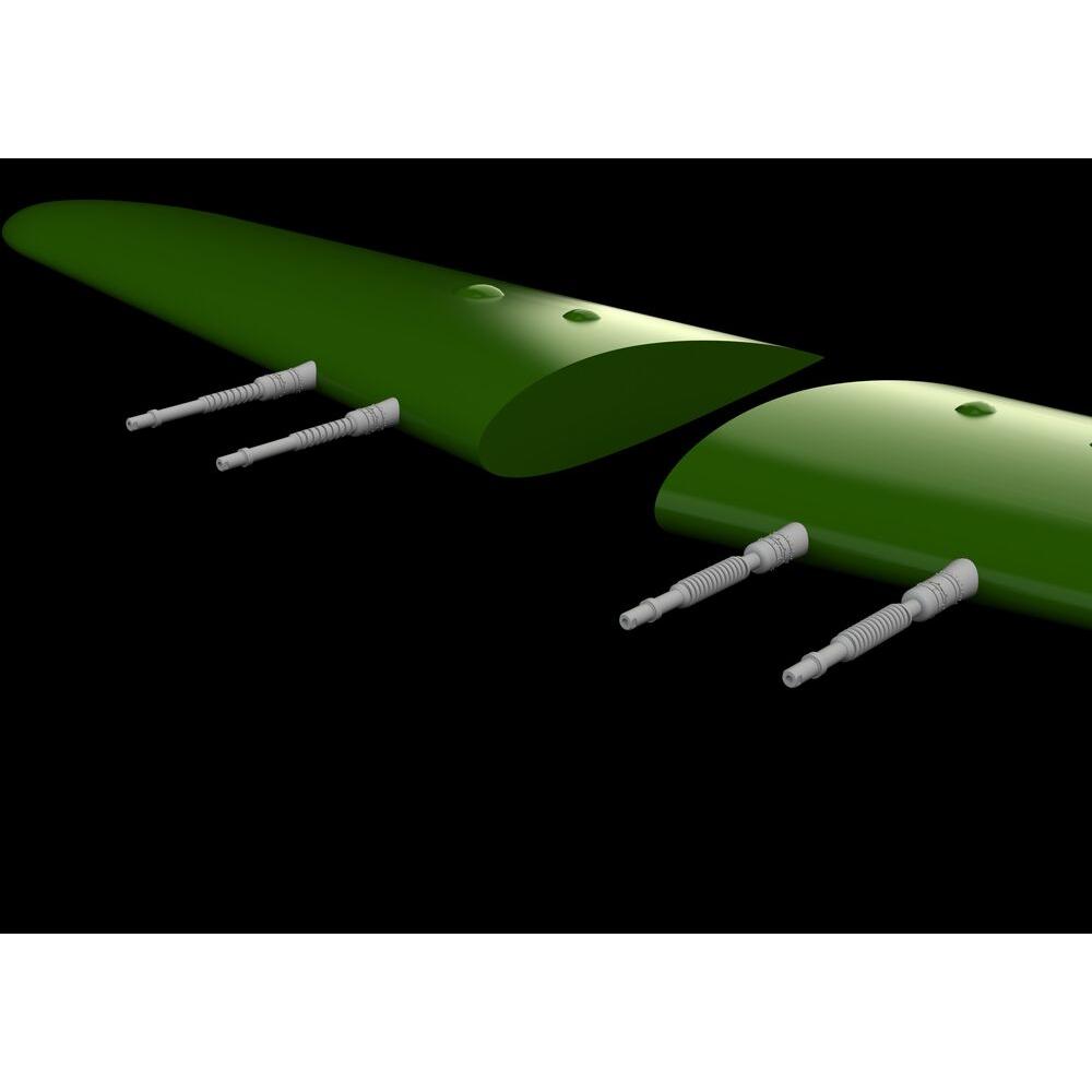 Eduard Hurricane Mk.IIc gun barrels PRINT 1/48 ARMA HOBBY