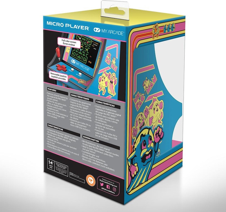 Image du produit MyArcade Mon Arcade MS. Pac-Man Collectible Micro Player Retro Arcade Machine - 6 Inch