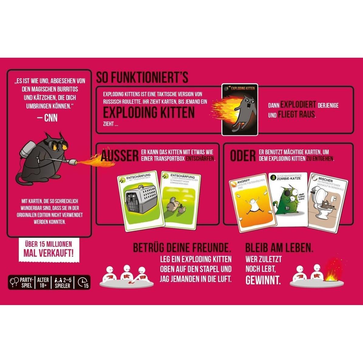 Thumbnail - Asmodée Exploding Kittens (Deutsch)