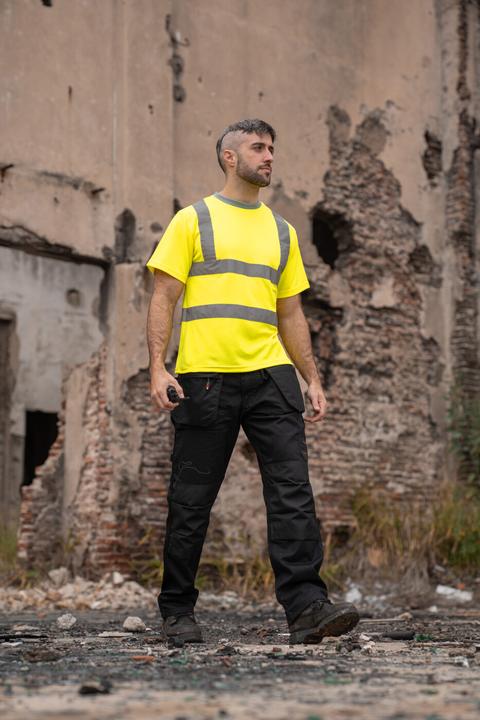 Actual product image Korntex Hi-Vis Poly T-Shirt (M)