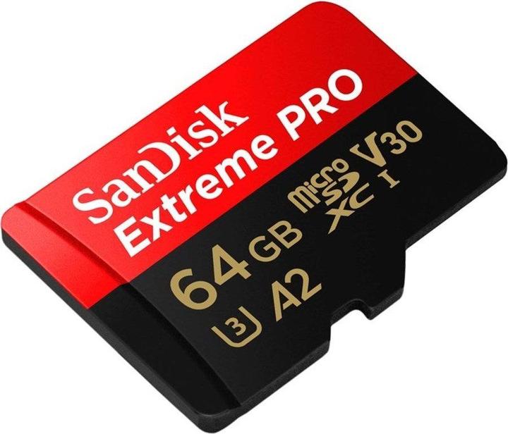 Produktbild SanDisk Extreme Pro microSD A2 (64 GB, microSDXC, U3, UHS-I)