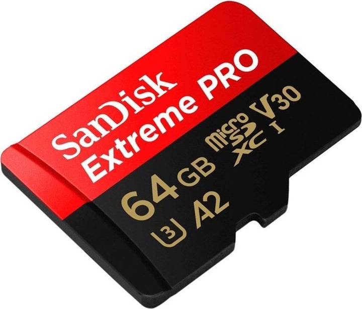 Produktbild SanDisk Extreme Pro microSD A2 (64 GB, microSDXC, U3, UHS-I)