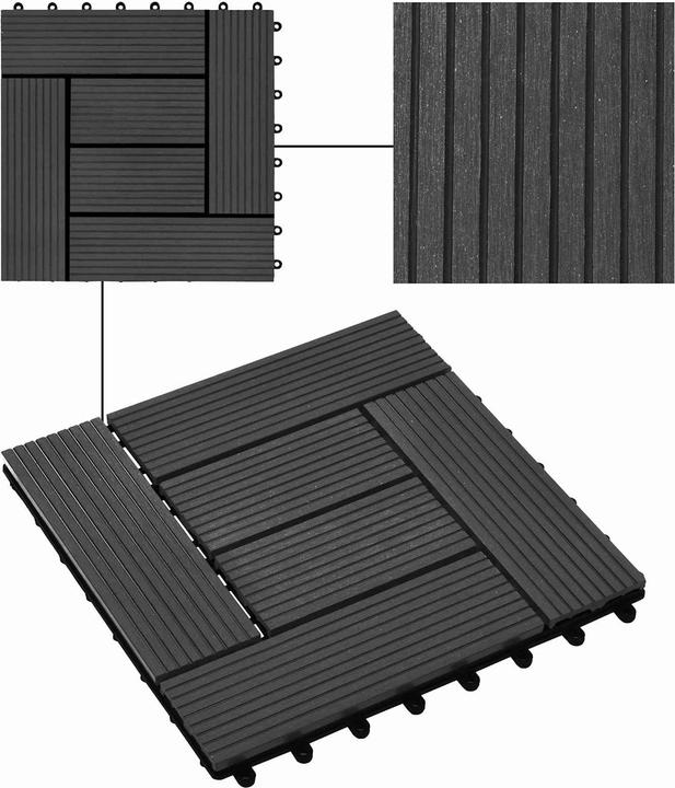Produktbild vidaXL Terrassenfliese (11x, 30 x 30 cm)