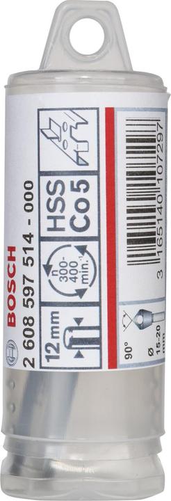 Produktbild Bosch Professional Zubehör Querlochsenker HSS-E, 28 mm, 15 - 20, 85 mm, 12 mm (12 mm)