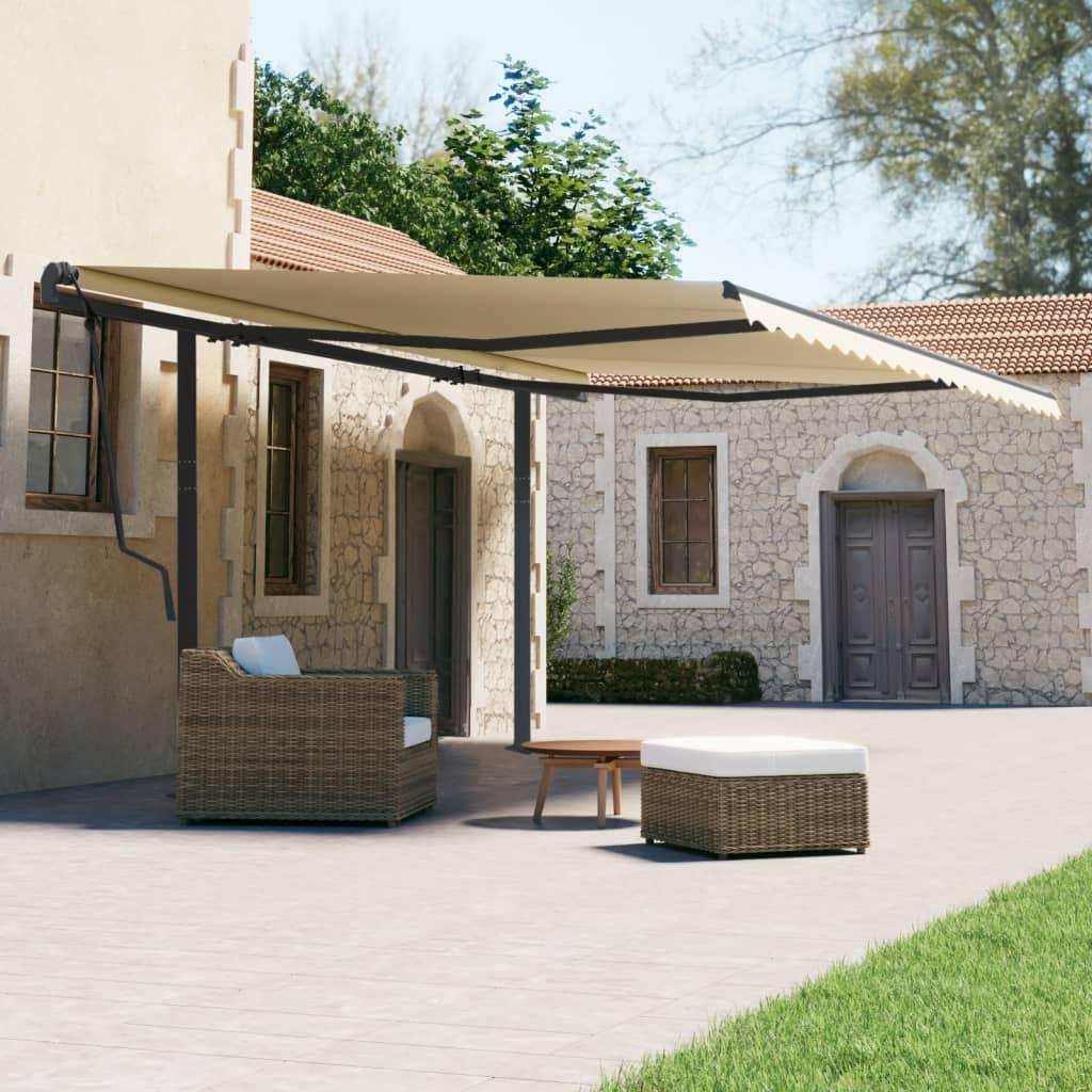 VidaXL, Markise, Stützen für Markisen Anthrazit 600x245 cm Eisen,Farbe (6 m)