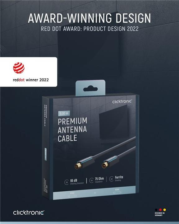 Produktbild clicktronic Antennenkabel (95 dB, Antennenkabel)