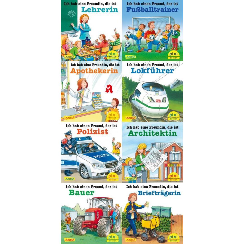 Pixi-8er-Set 281: Tolle Berufe bei Pixi (8x1 Exemplar), 8 Teile, Kinderbücher von Diverse