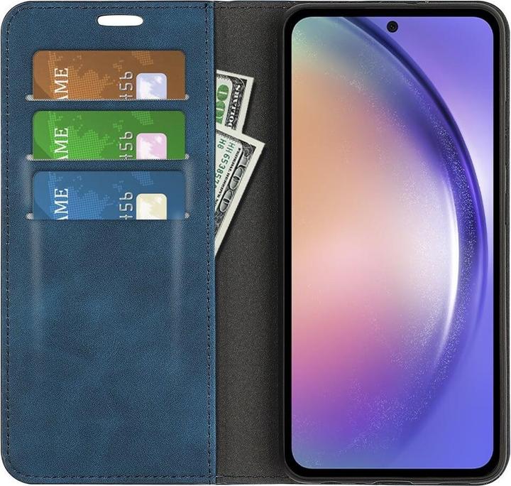 Produktbild Cover-Discount Galaxy A55 - Stand Flip Case Hülle blau (Samsung Galaxy A55)