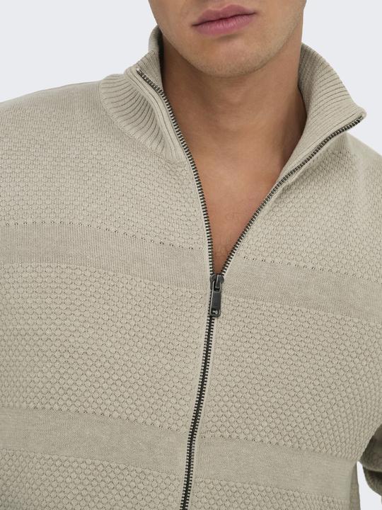 Produktbild Only & Sons Onsmalik Reg 12 Pin Zip Cardigan Knit (S)