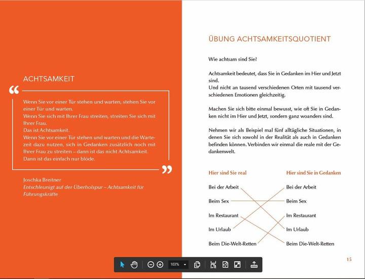 Actual product image Achtsam morden - Das Übungsbuch nach der Joschka-Breitner-Methode (German, Karsten Dusse, 2021)