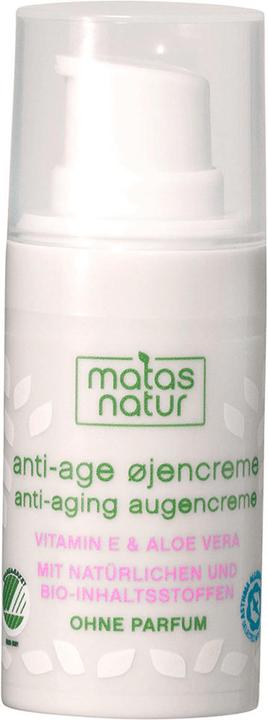 Produktbild Matas Anti-Aging Augencreme mit Bio-Aloe Vera und Vitamin E (Augenpflege Crème, 15 ml)