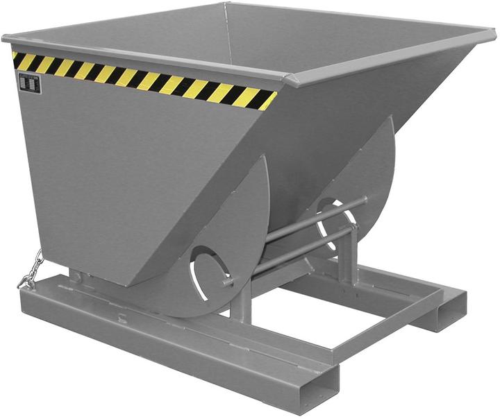 Immagine prodotto eurokraft pro Cassone ribaltabile compatto, capacità 0,75 m³, grigio topo. (750 l)