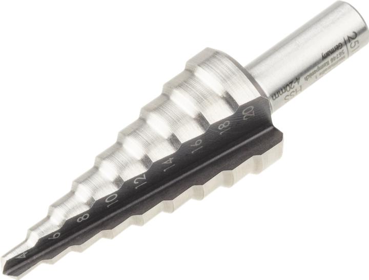 Produktbild wolfcraft 1 Stufenbohrer HSS, Schaft 8mm, ø4-20mm (8 mm)