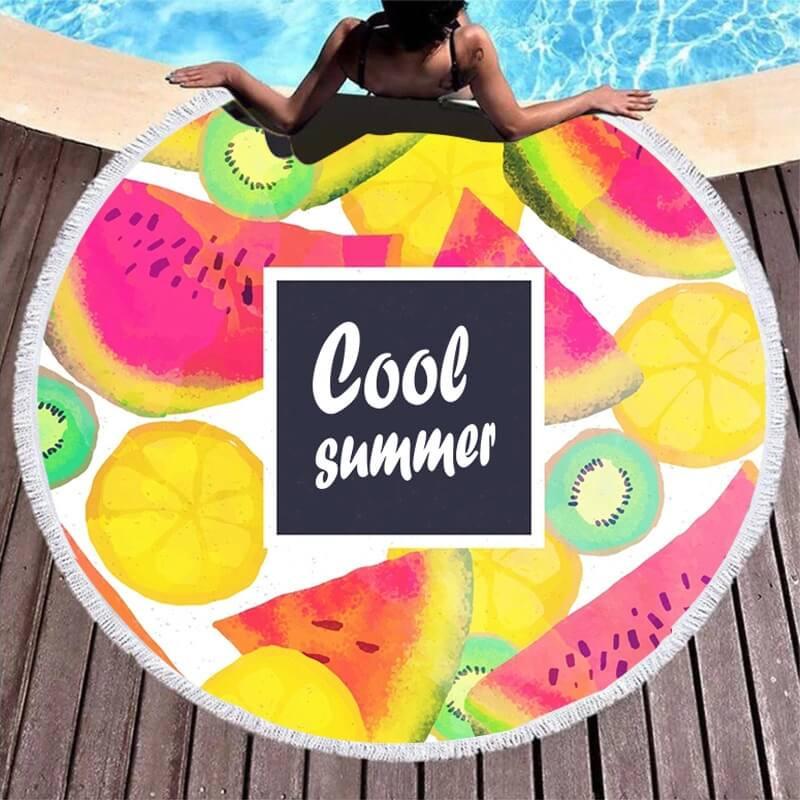 Thumbnail - Cover-Discount, Strandtuch, Rundes Strandtuch Cool Summer