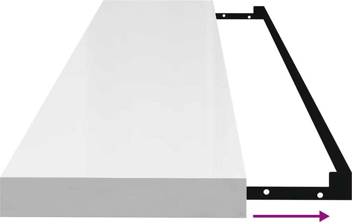 Actual product image vidaXL Wandregal (23.50 x 120 x 3.80 cm)