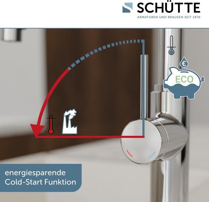 Produktbild Schütte Wasserhahn Küche BLACKPOOL Spültischarmatur Chrom Ausziehbar Schwenkbar 79516