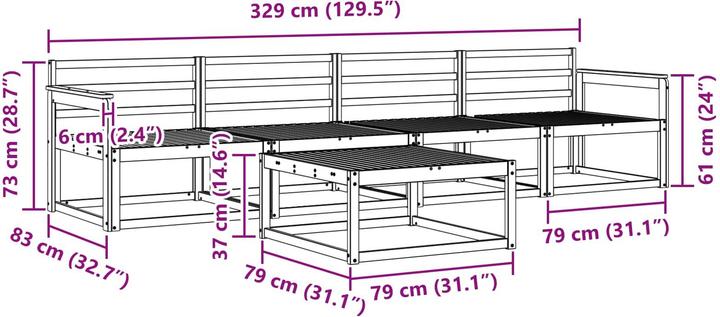 Produktbild vidaXL Outdoor-Sofa