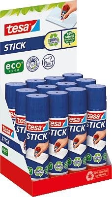 tesa ecoLogo Stick Klebestift, 20 g, Thekendisplay