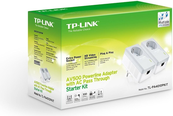 Actual product image TP-Link TL-PA4010P KIT Starter Kit (600 Mbit/s)
