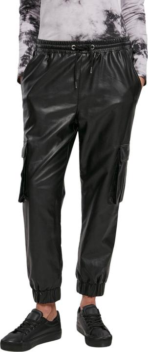 Actual product image Urban Classics Ladies Faux Leather Cargo Pants - 13445 (L)