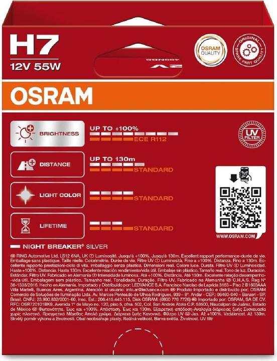 Image du produit Osram H7 55 W (H7)