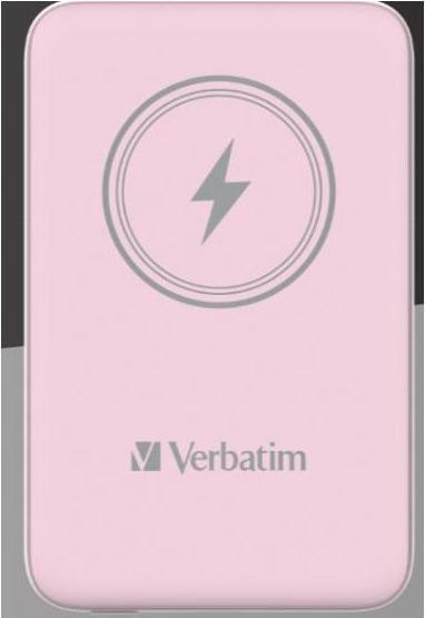 Produktbild Verbatim POWER BANK 5000 ROSE (5000 mAh, 20 W, 18.50 Wh)
