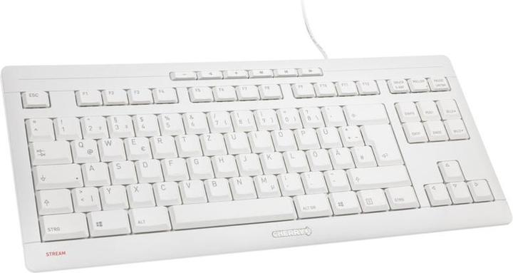 Productafbeelding CHERRY TAS STREAM KEYBOARD TKL bedraad DE-Layout grijs (DE, Bedraad)