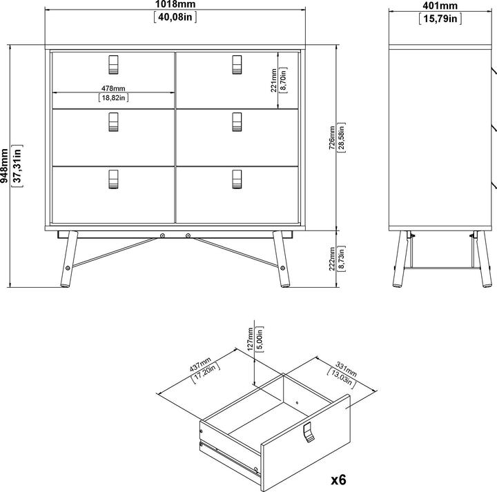 Produktbild CaliCosy Joyce (101.80 x 40.10 x 94.80 cm)