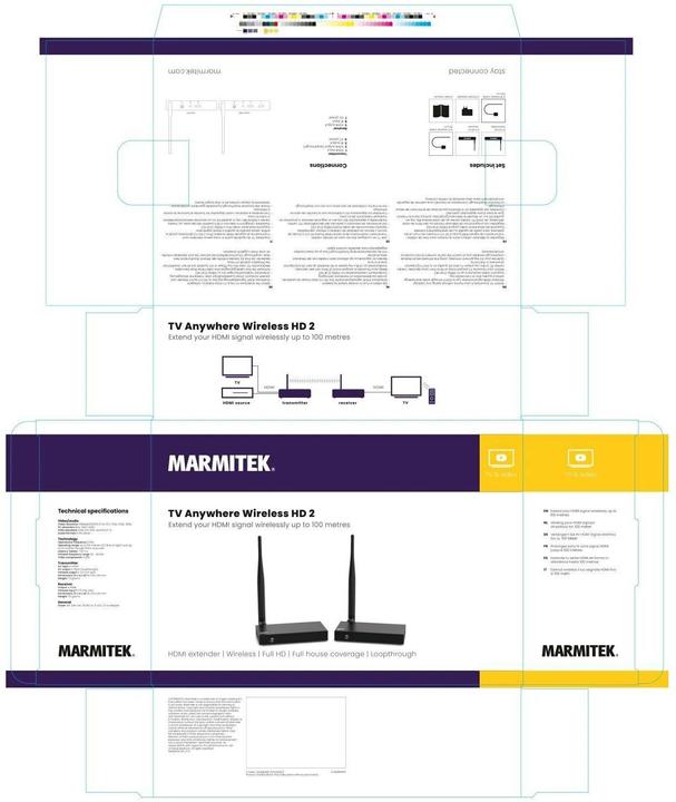 Actual product image Marmitek TV Anywhere Wireless HD 2 (100 m, HDCP, HDMI 1.4a)