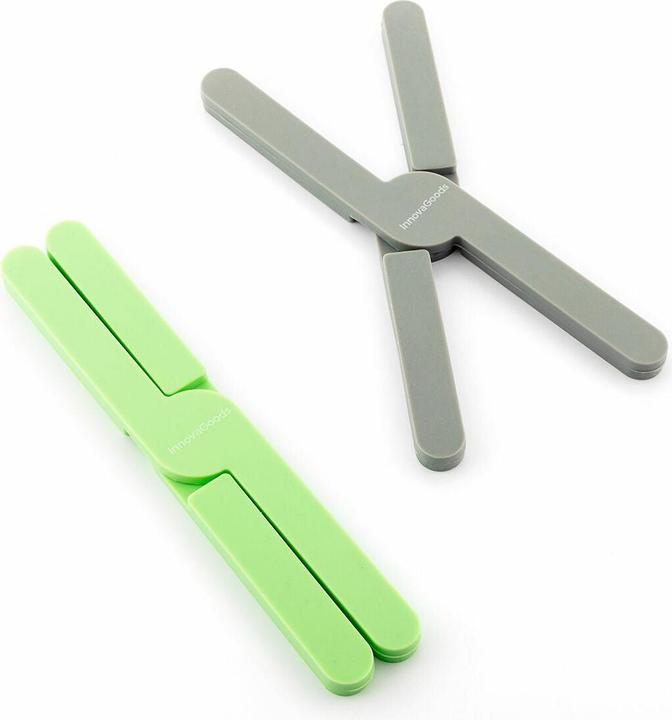 InnovaGoods Klappbare Topfuntersetzer aus Silikon Folvet 2 Stück (2 x, Pfannenuntersetzer)