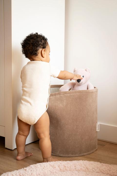 Actual product image Baby's only Storage basket Sense pebble grey - Ø38 cm